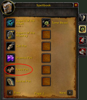 in order to feed your pet you will need to learn the skill feed pet