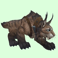 Brown Lynx w/ Iron-Studded Harness