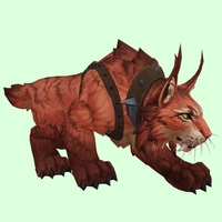 Red Lynx w/ Dark-Studded Harness