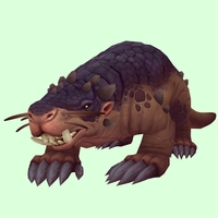 Brown Mole w/ Small Nose, Tusks, Leg Spikes