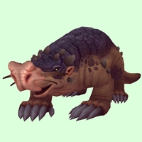 Brown Mole w/ Large Nose, No Teeth, Leg Spikes