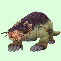 Green Mole w/ Small Nose, Tusks, Leg Spikes