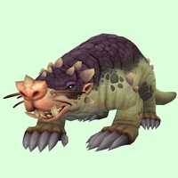 Green Mole w/ Trefoil Nose, Tusks, Leg Spikes