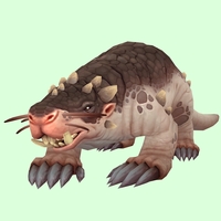 Pale Mole w/ Small Nose, Tusks, Leg Spikes