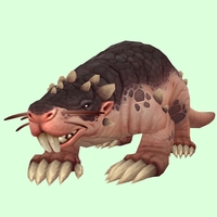 Pink Mole w/ Small Nose, Incisors, Leg Spikes