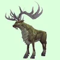 Patterned Green-Brown Stag