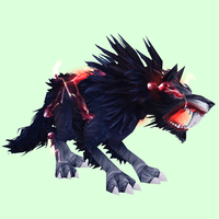 Stormy Red-Black Saber Worg