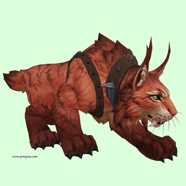Red Lynx w/ Dark-Studded Harness