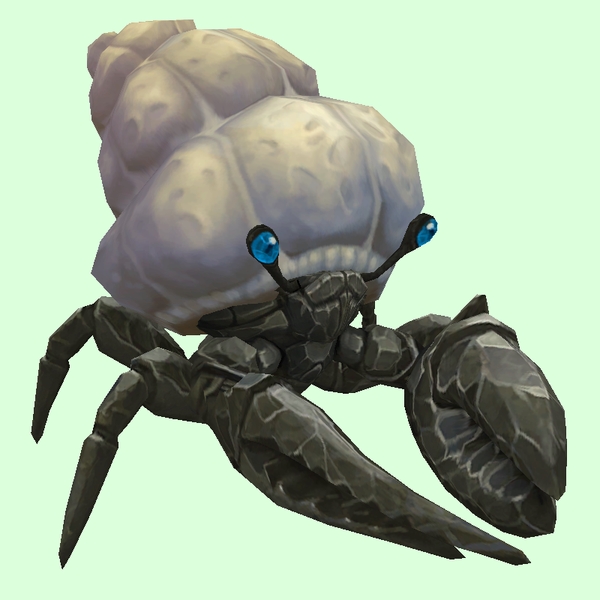 Onyx & Sapphire Hermit Crab w/ Plain Shell
