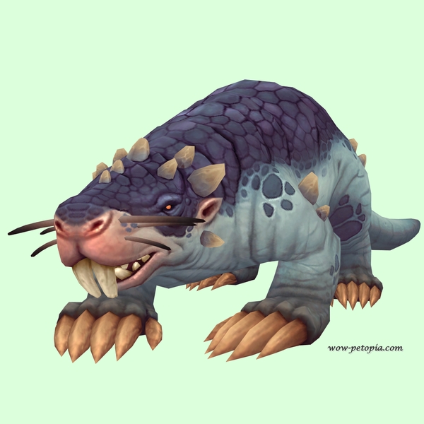 Blue Mole w/ Small Nose, Incisors, Leg Spikes