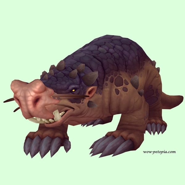 Brown Mole w/ Large Nose, Tusks, Leg Spikes