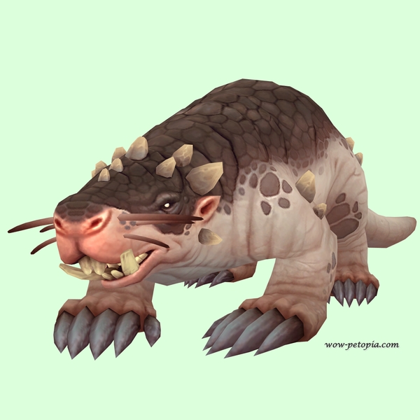 Pale Mole w/ Small Nose, Tusks, Leg Spikes