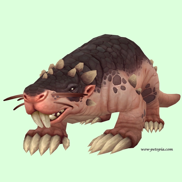 Pink Mole w/ Small Nose, Incisors, Leg Spikes