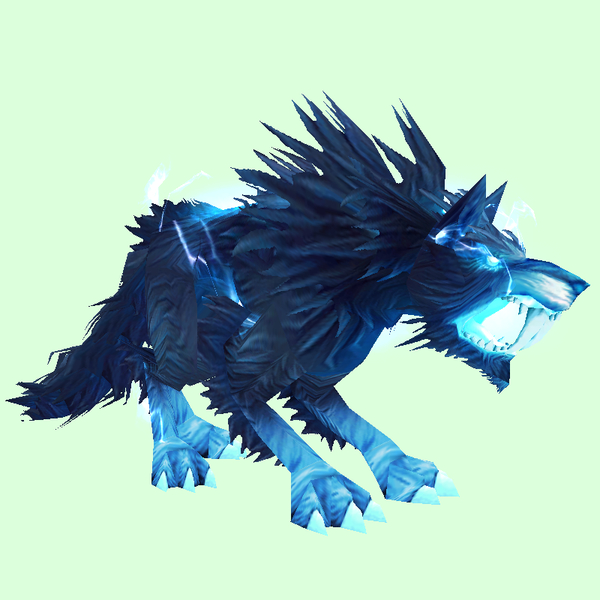 Stormy Dark Blue Saber Worg