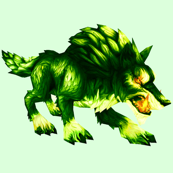 Fel Green Maned Wolf