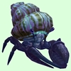 Indigo Hermit Crab w/ Purple & Green Shell