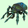 Blue-Green Scarab Beetle