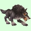 Grey Draenor Wolf