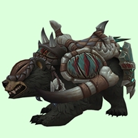 Black Amani Bear w/ Teal Armour & Voodoo Mask