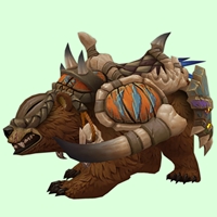 Tawny Amani Bear w/ Orange Armour & Voodoo Mask