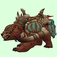 Red Amani Bear w/ Aqua Armour & Shield