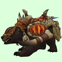Dark Brown Amani Bear w/ Red Armour & Shield