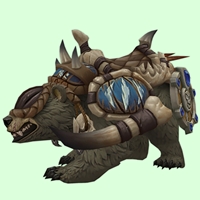 Grey Amani Bear w/ Blue Armour & Shield