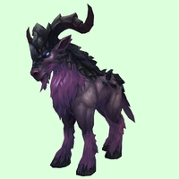 Dark Purple Rugged Talbuk w/ Sideward Horns