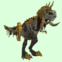 Grey Skeletal Devilsaur w/ Royal Gold Armour & Helmet