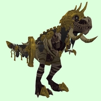 Dark Skeletal Devilsaur w/ Old Gold Armour & Helmet