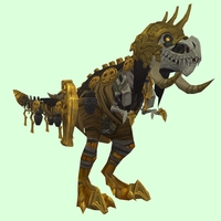 Gold-Embossed Skeletal Devilsaur w/ Gold Armour & Helmet