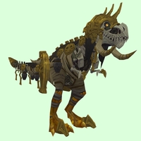 Gold-Embossed Skeletal Devilsaur w/ Old Gold Armour & Helmet