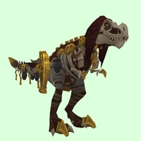 Brown Skeletal Devilsaur w/ Royal Gold Armour
