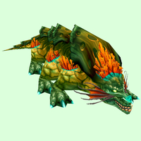 Green Basilisk w/Orange Fringes