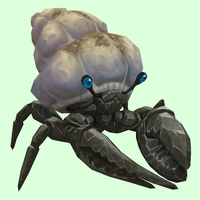 Onyx & Sapphire Hermit Crab w/ Sandy Shell