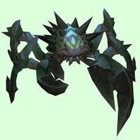 Dark Green Spiked Crab w/ Blue Markings