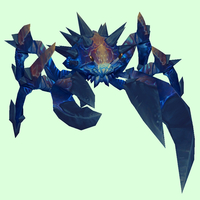Maroon-Tinged Dark Blue Spiked Crab