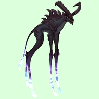 Black Deepstrider w/ Purple Glow, Huge Horns & Spiny Back