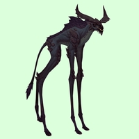 Black Deepstrider w/ Large Horns & Maned Back