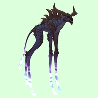 Blue Deepstrider w/ Purple Glow, Large Horns & Spiny Back