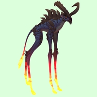 Blue Deepstrider w/ Red Glow, Huge Horns & Spiny Back