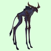 Blue Deepstrider w/ Large Horns & Maned Back