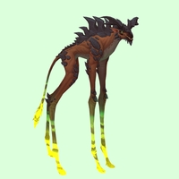 Brown Deepstrider w/ Green Glow, Pronged Horns & Spiny Back