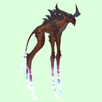 Brown Deepstrider w/ Purple Glow, Large Horns & Spiny Back