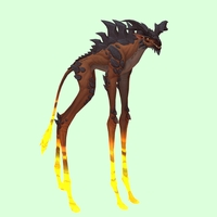 Brown Deepstrider w/ Yellow Glow, Pronged Horns & Spiny Back