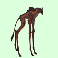 Brown Deepstrider w/ Short Horns & Maned Back