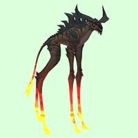 Umber Deepstrider w/ Red Glow, Large Horns & Spiny Back