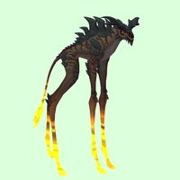 Umber Deepstrider w/ Yellow Glow, Pronged Horns & Spiny Back