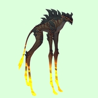 Umber Deepstrider w/ Yellow Glow, Short Horns & Spiny Back