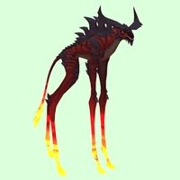 Red Deepstrider w/ Red Glow, Large Horns & Spiny Back